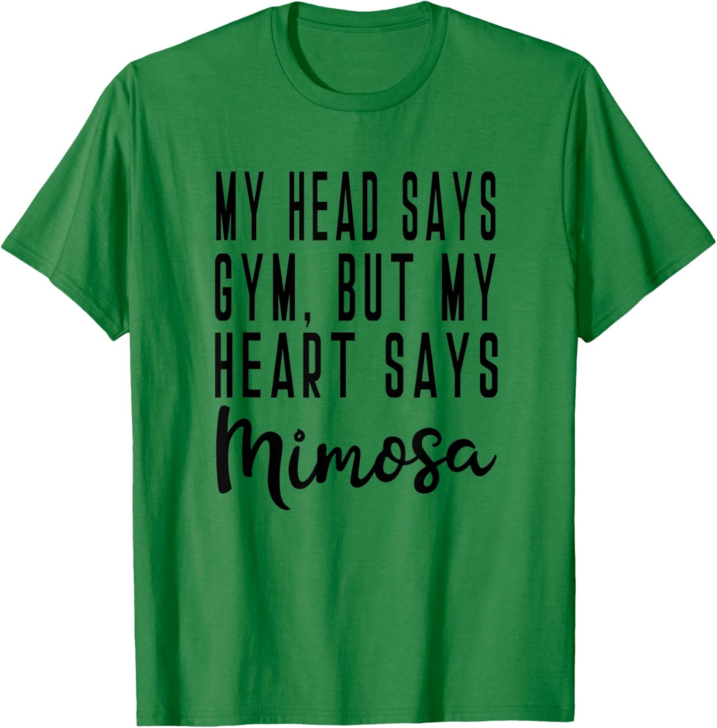 Mimosa Brunch Champagne Funny Yoga Exercise Barre Muscle T-Shirt - T-Shirt | Irish Green