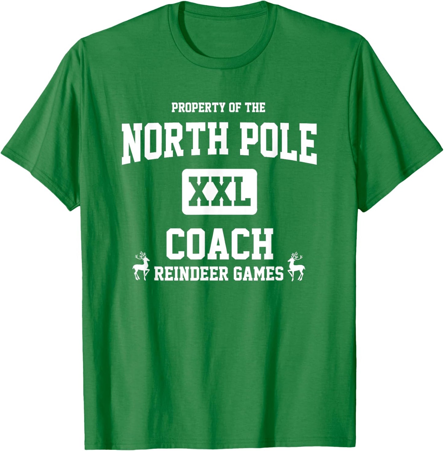 Property of the North Pole coach reindeer games T-Shirt - T-Shirt | Irish Green