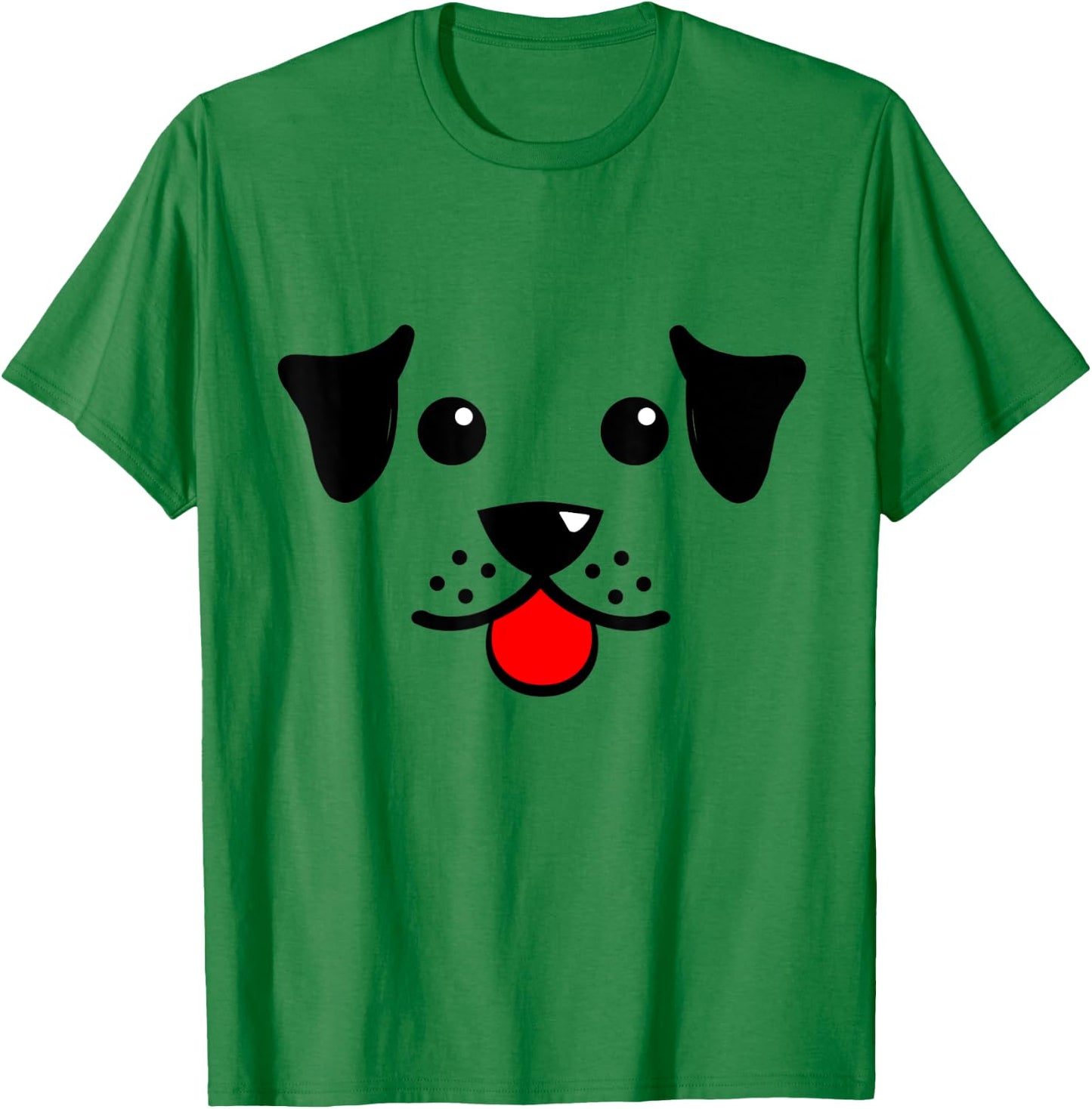 Cute Puppy Dog Face For Dog And Puppy Lovers Men Women Kids T-Shirt - T-Shirt | Irish Green