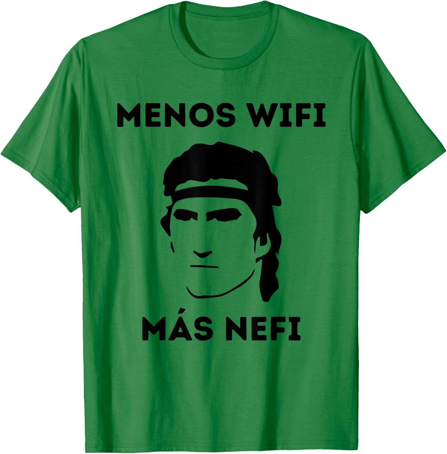 "Less Wifi More Nephi" Funny LDS Spanish Missionary Gift T-Shirt - T-Shirt | Irish Green