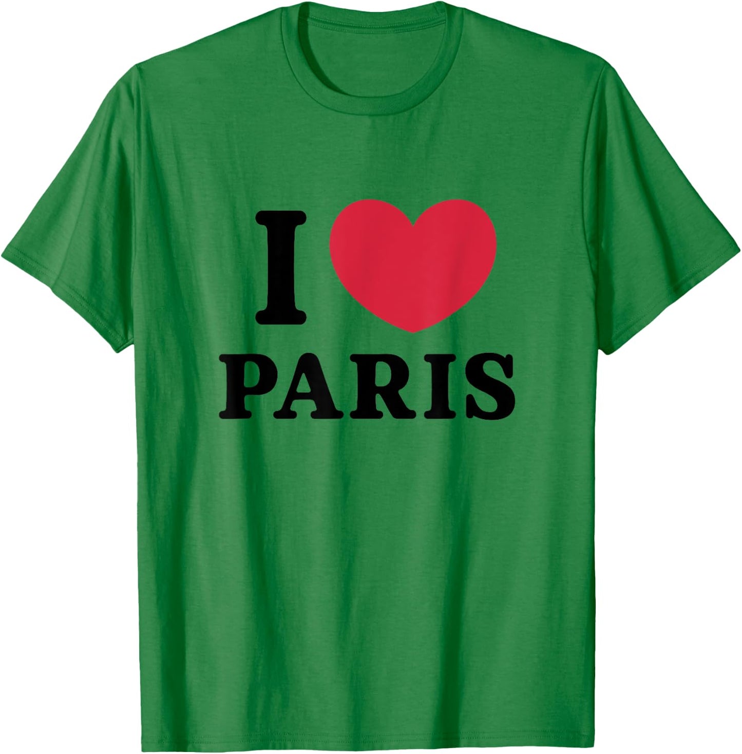 I Love Paris , White T-Shirt - T-Shirt | Irish Green