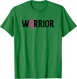 Warrior - Breast Cancer Awareness Shirt Gift T-Shirt - T-Shirt | Irish Green