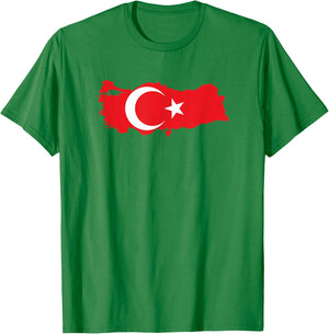 Türkei Türkei Flagge T-Shirt - T-Shirt | Irish Green