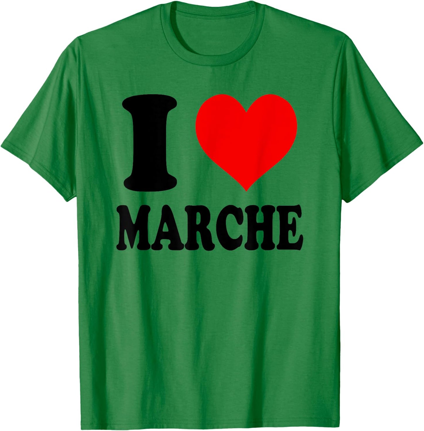 I Love Marche Italie T-Shirt - T-Shirt | Irish Green