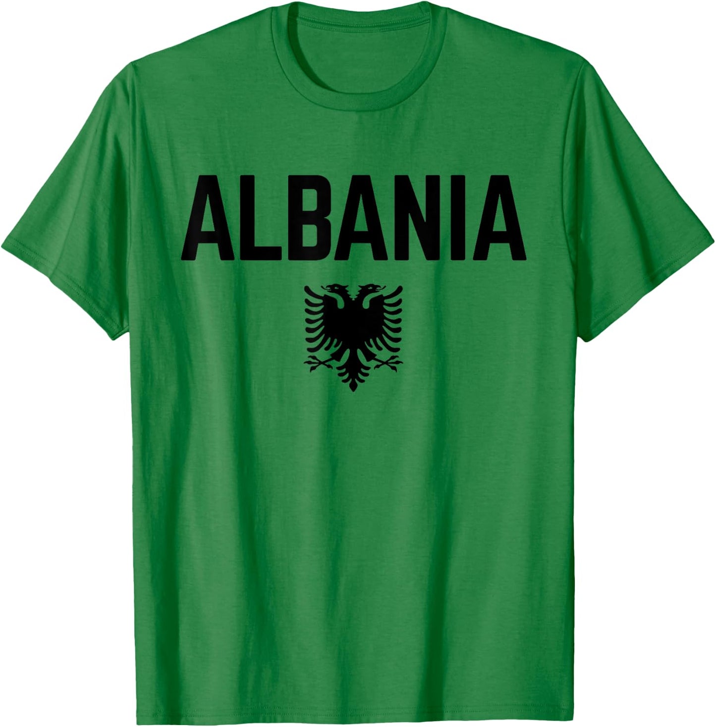 ALBANIA Flag | Men Women Kids ALBANIA , Red, S T-Shirt - T-Shirt | Irish Green
