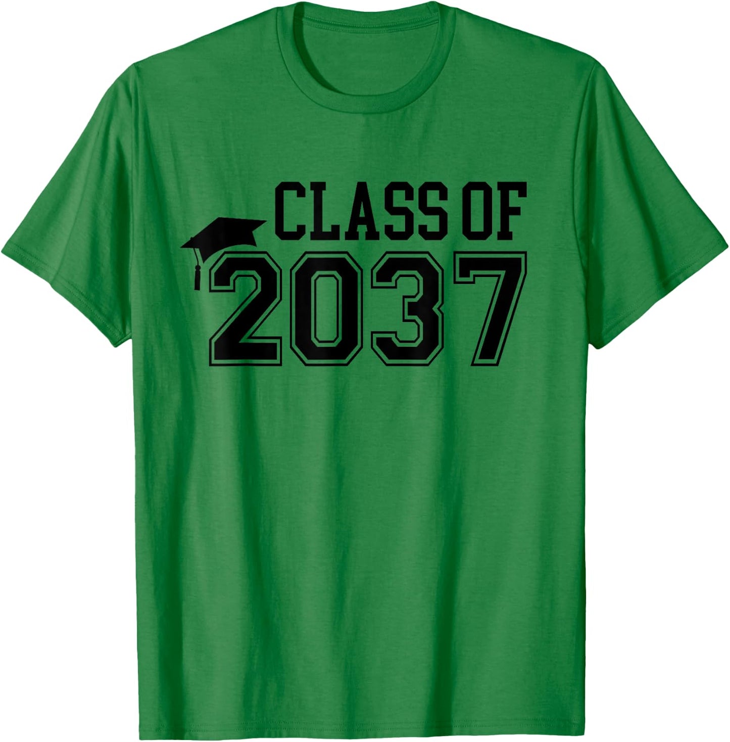Kindergarten Class of 2037 First Day School Grow With Me T-Shirt - T-Shirt | Irish Green