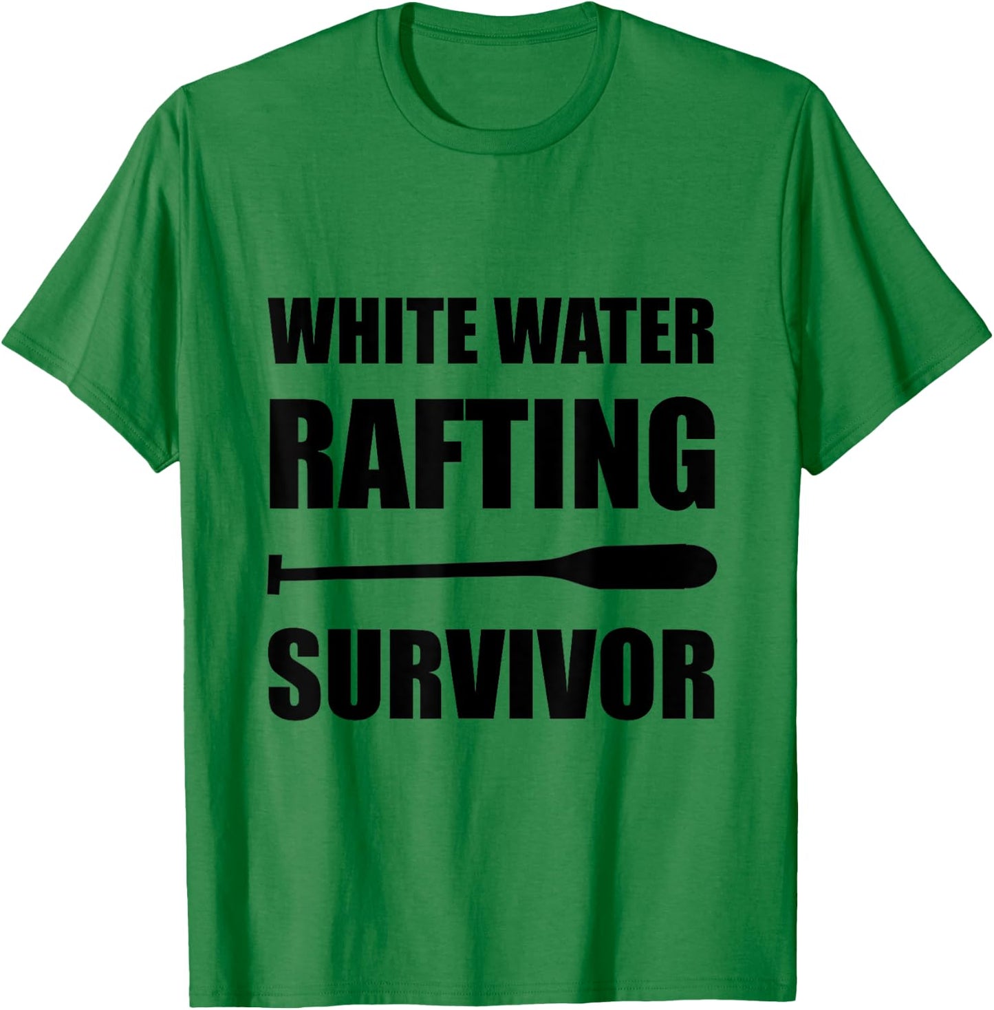 White Water Rafting Survivor Funny T-Shirt - T-Shirt | Irish Green