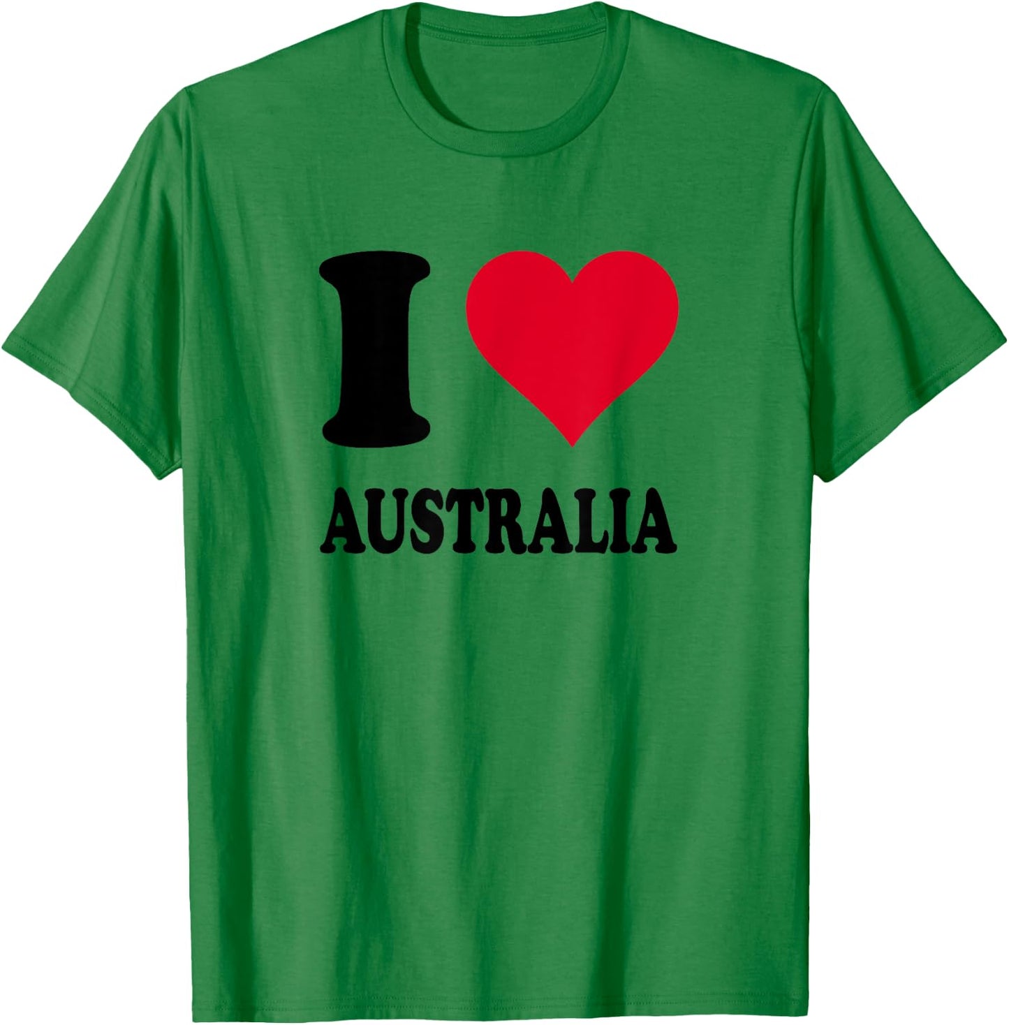 I Love Australia , white, S T-Shirt - T-Shirt | Irish Green