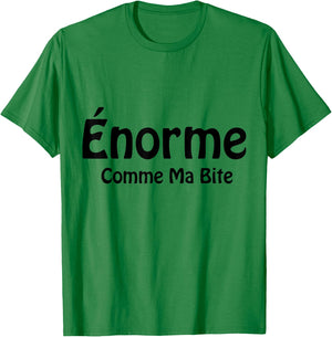 Huge Like My Humor Bold Friend Funny Message , white, S T-Shirt - T-Shirt | Irish Green