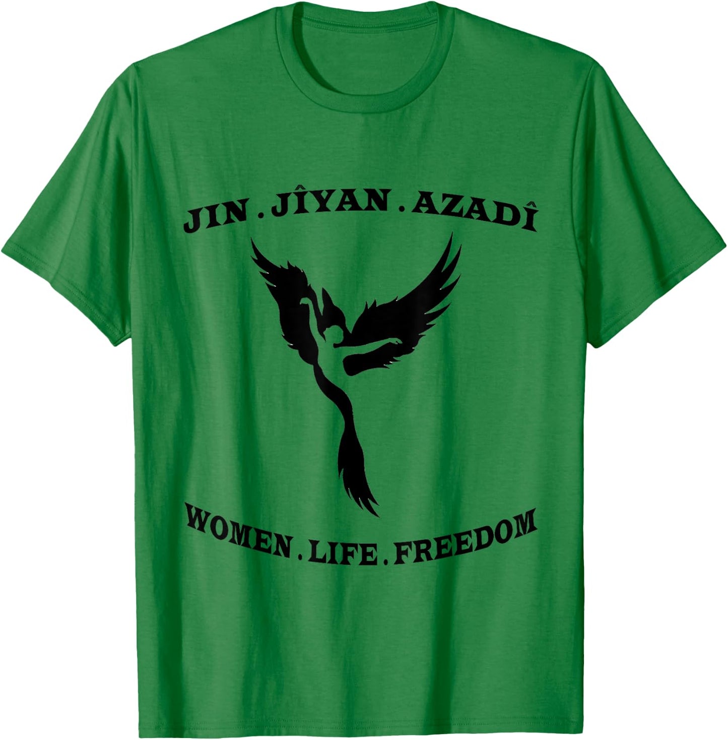 Jin Jiyan Azadi Women's Life Freedom , gray T-Shirt - T-Shirt | Irish Green