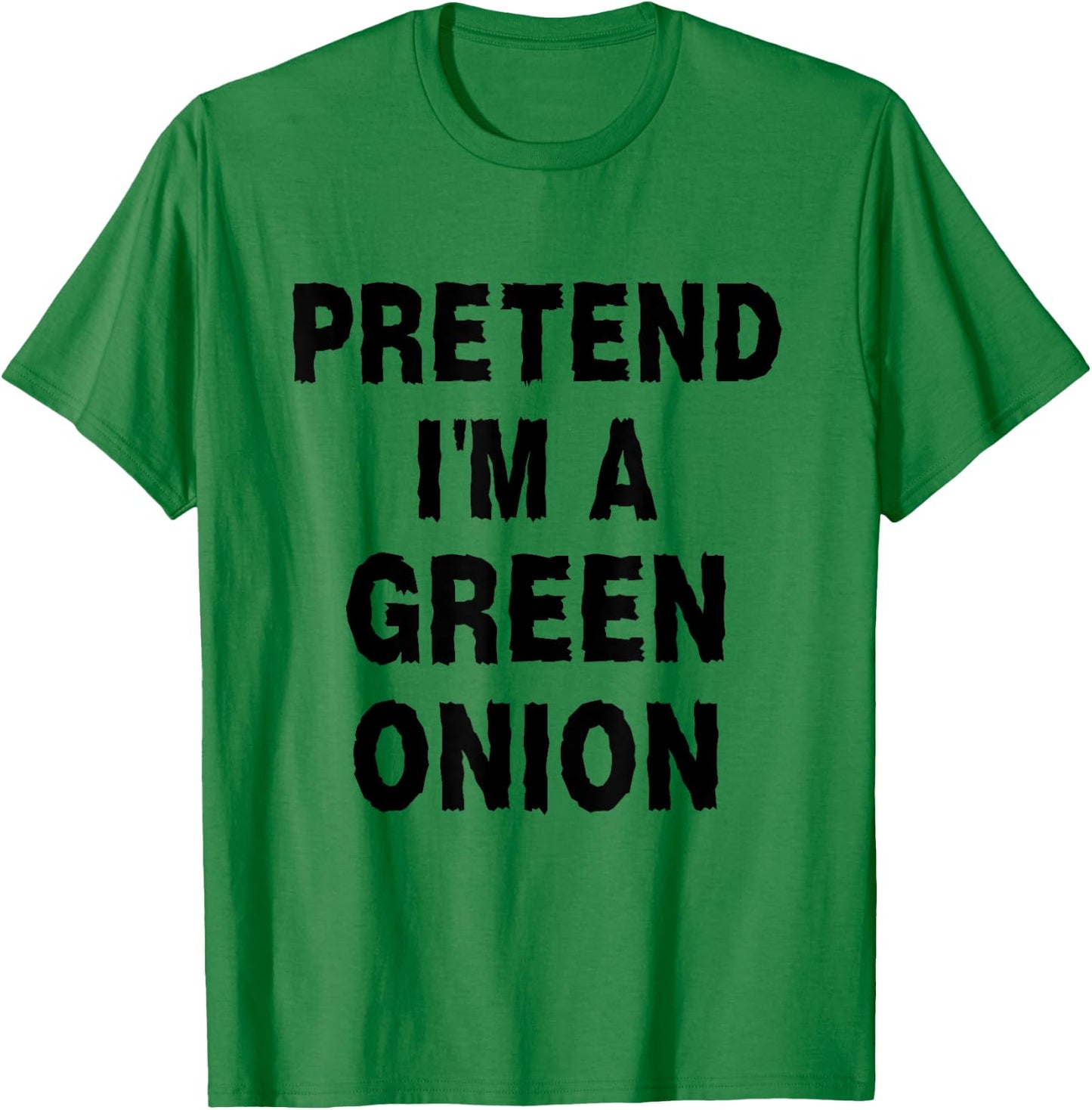 Pretend I'm A Green Onion Costume Party Funny Halloween T-Shirt - T-Shirt | Irish Green