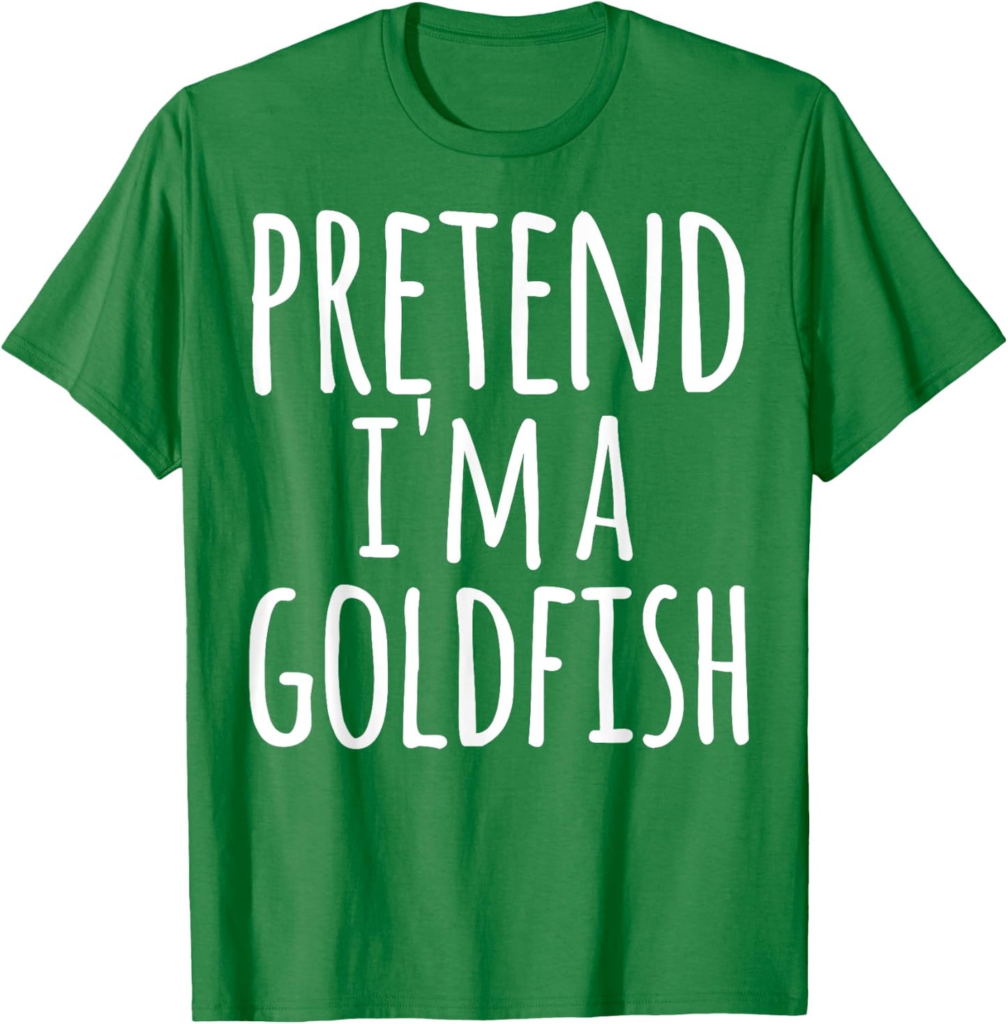 Funny Easy Lazy Halloween PRETEND I'M A GOLDFISH Costume T-Shirt - T-Shirt | Irish Green