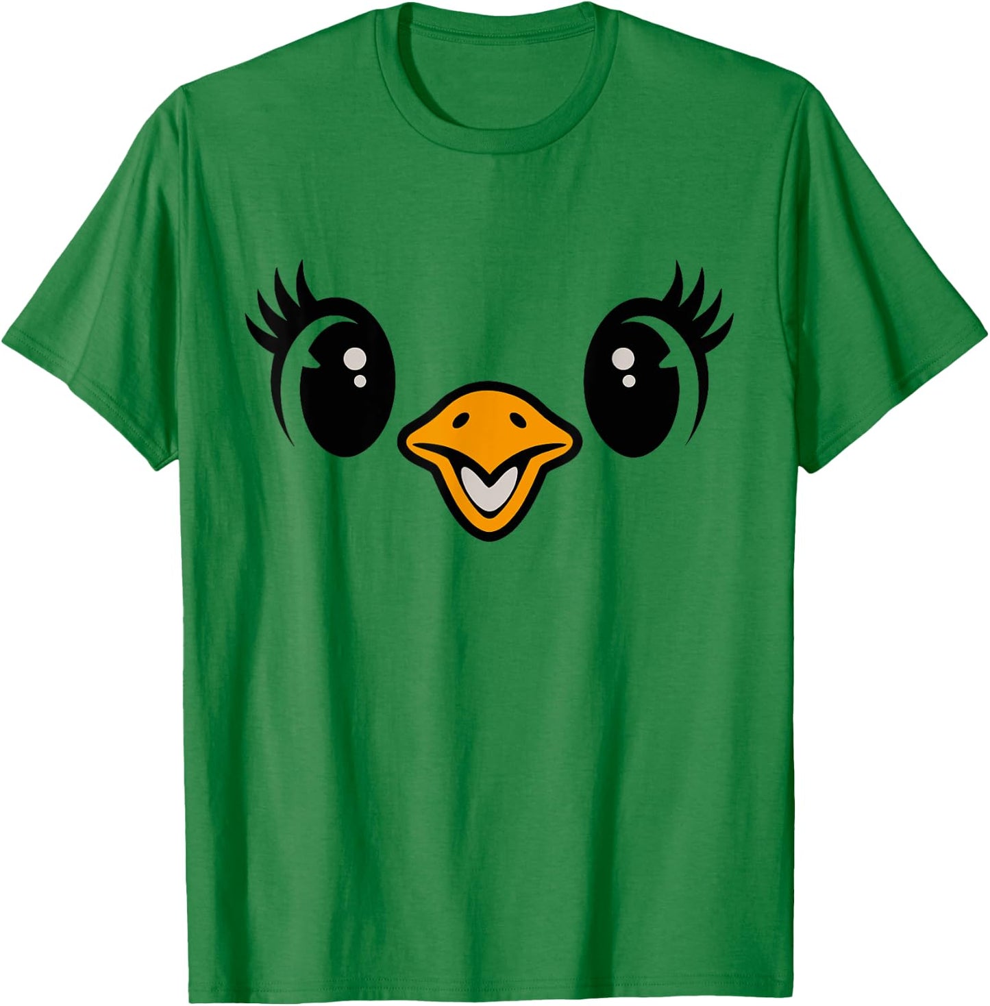 Halloween Chick Face Costume Kids Cute Baby Chicken T-Shirt - T-Shirt | Irish Green