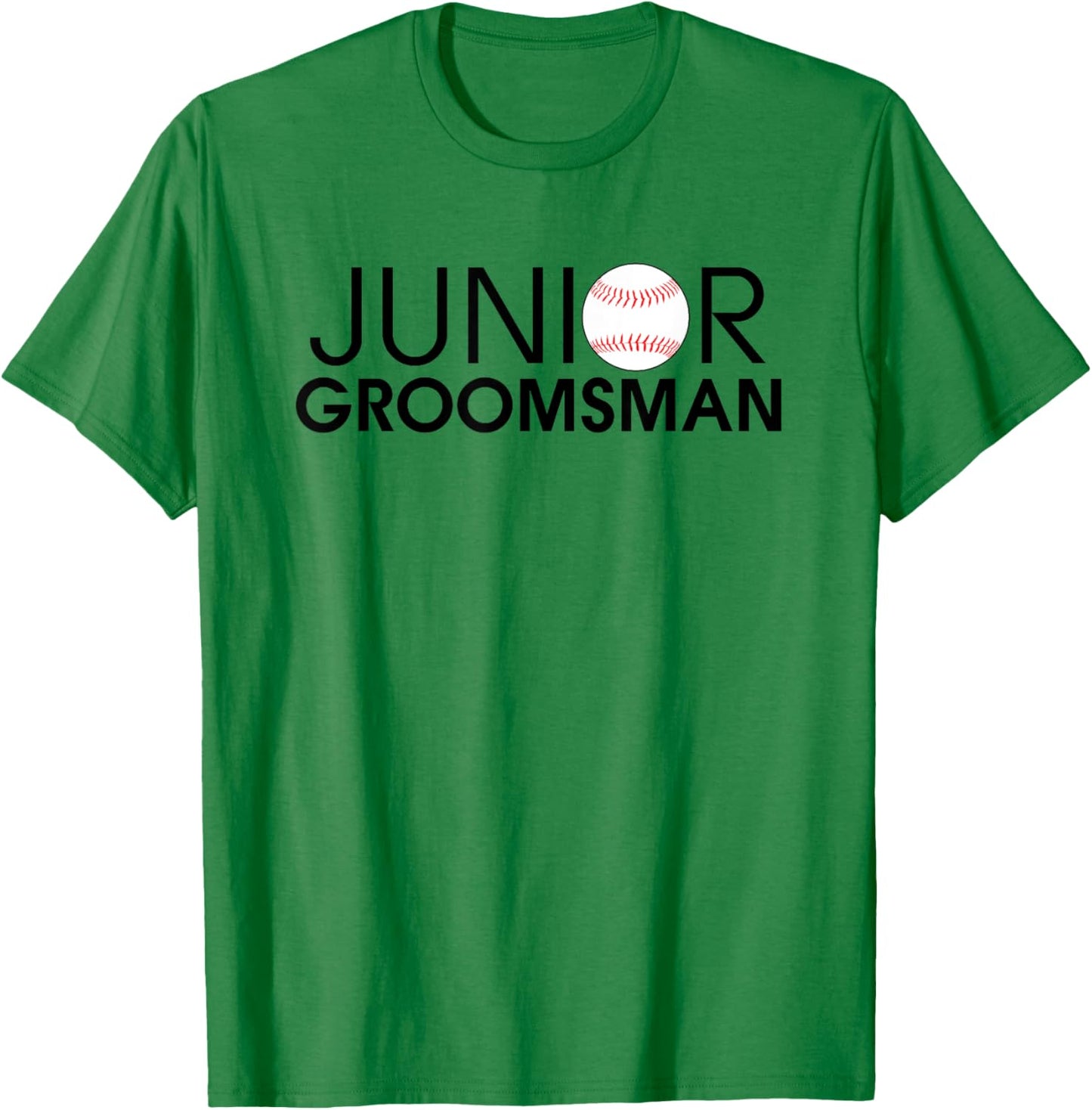 Junior Groomsman Baseball Wedding T-Shirt - T-Shirt | Irish Green