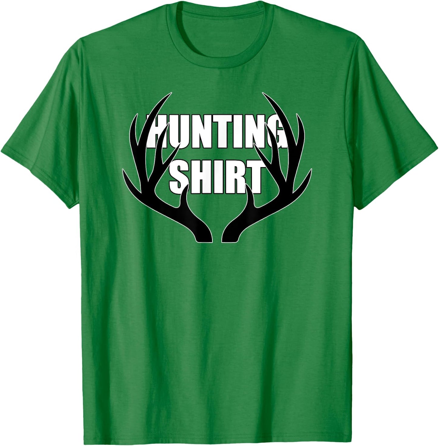 Deer Hunting Whitetail Buck Antlers Orange T-Shirt - T-Shirt | Irish Green