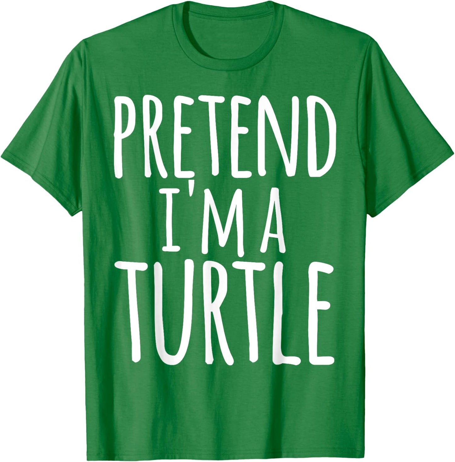 Funny Easy Lazy Halloween PRETEND I'M A TURTLE Costume T-Shirt - T-Shirt | Irish Green