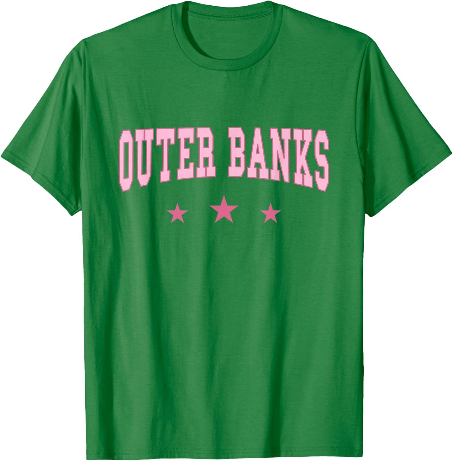 Outer Banks - North Carolina - Preppy Varsity - Classic , white, S T-Shirt - T-Shirt | Irish Green