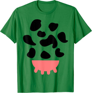Cow costume udder cow spots stains carnival animal costume T-Shirt - T-Shirt | Irish Green