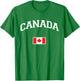 Canada Jersey | Canada Flag | Supporter Equipment, Red, S T-Shirt - T-Shirt | Irish Green