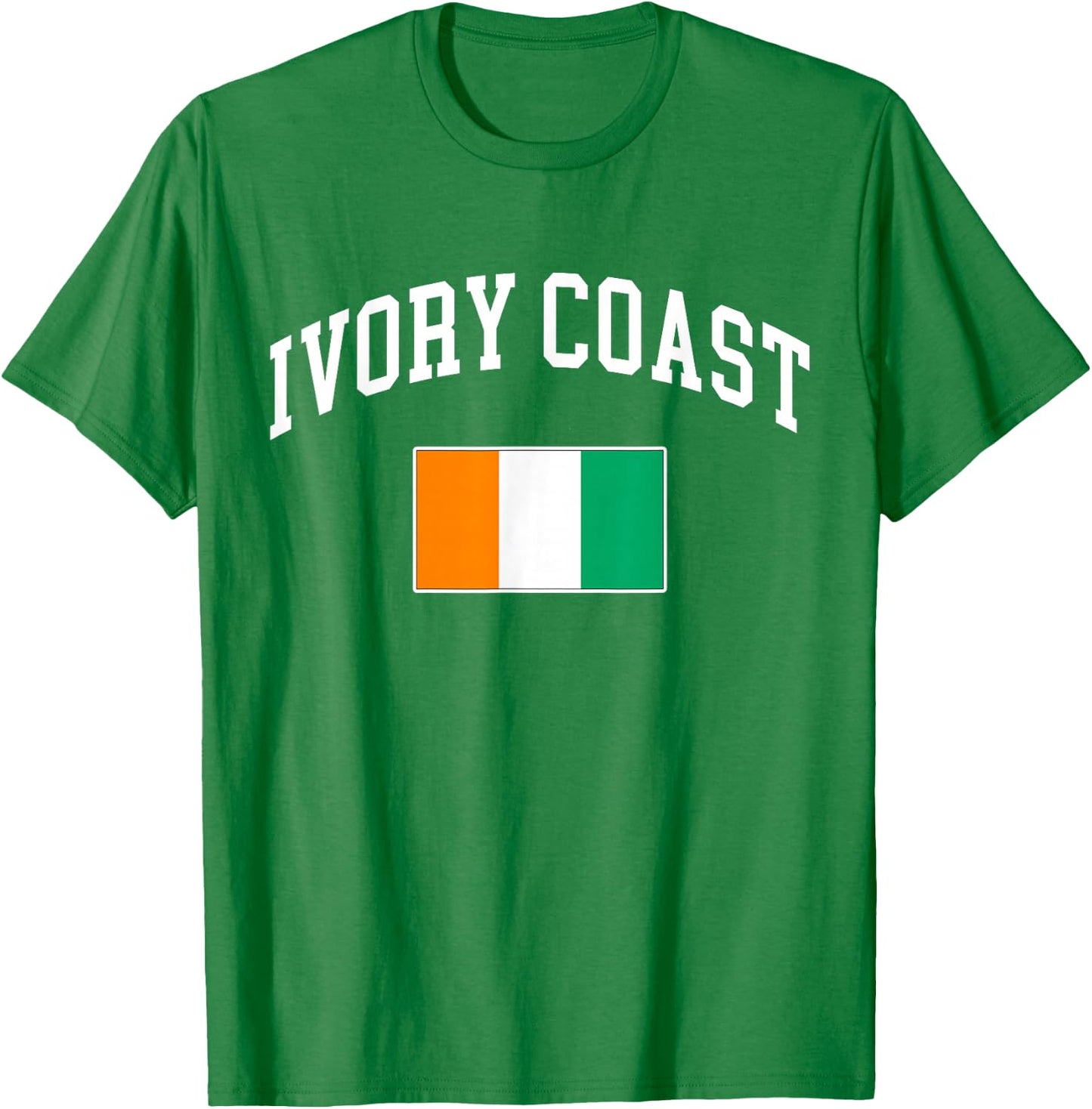 Ivory Coast Flag Ivorian Retro Vintage Classic Graphic T-Shirt - T-Shirt | Irish Green