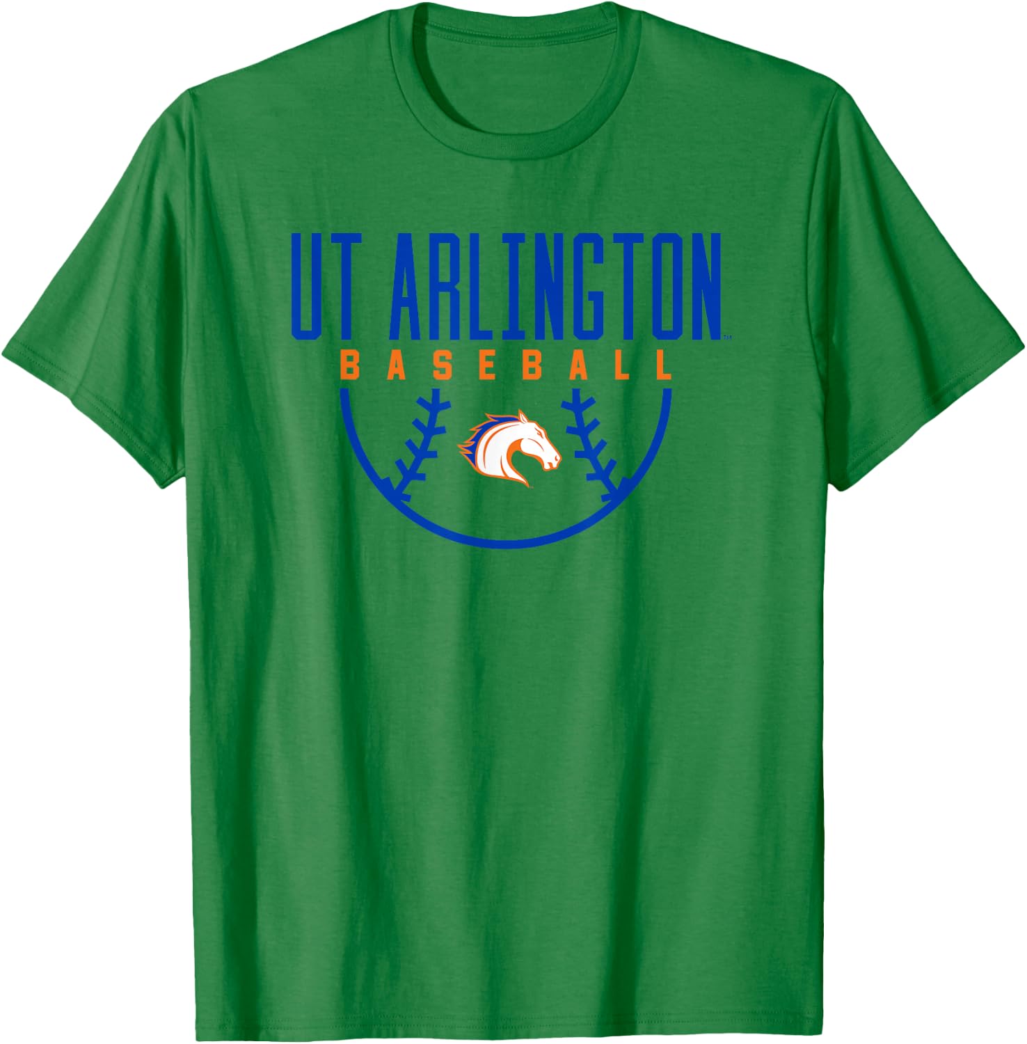 University of Texas at Arlington UTA Mavericks Baseball T-Shirt - T-Shirt | Irish Green