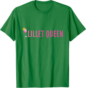 Lillet Queen Summer Alcohol Lillet , White T-Shirt - T-Shirt | Irish Green