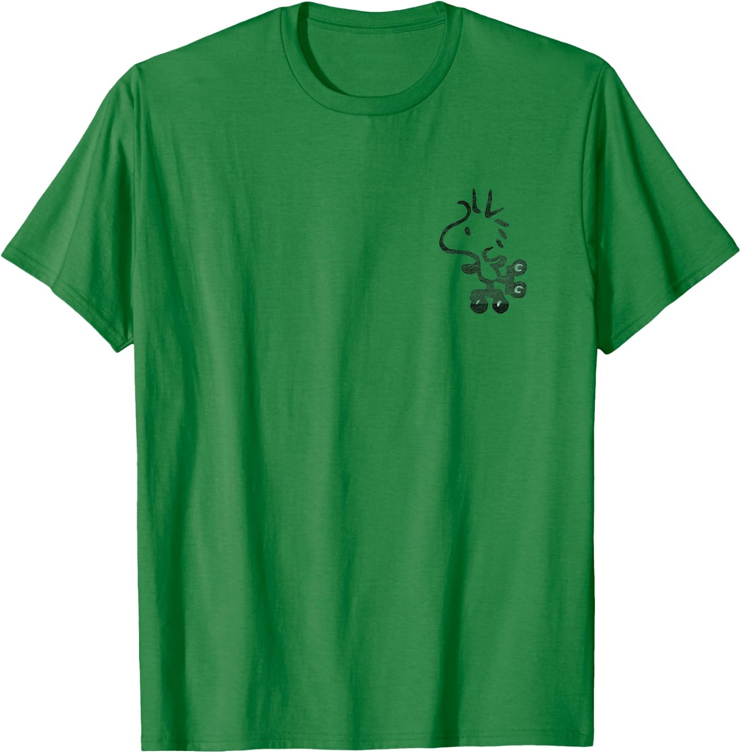 Peanuts Woodstock Let The Good Times Roll T-Shirt - T-Shirt | Irish Green