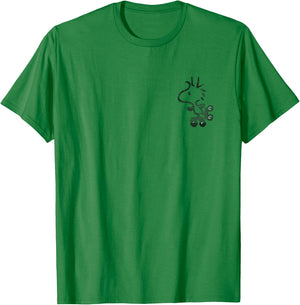 Peanuts Woodstock Let The Good Times Roll T-Shirt - T-Shirt | Irish Green
