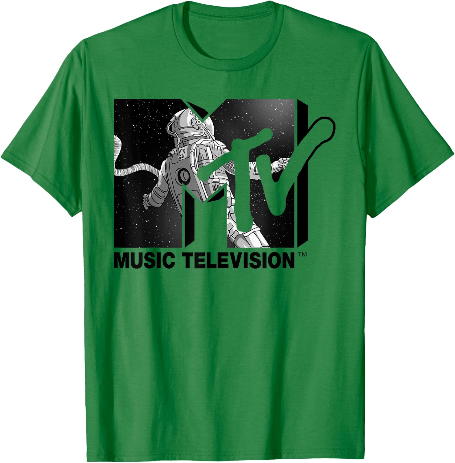 Mademark x MTV - MTV Astronaut Stratosphere Footage T-Shirt - T-Shirt | Irish Green