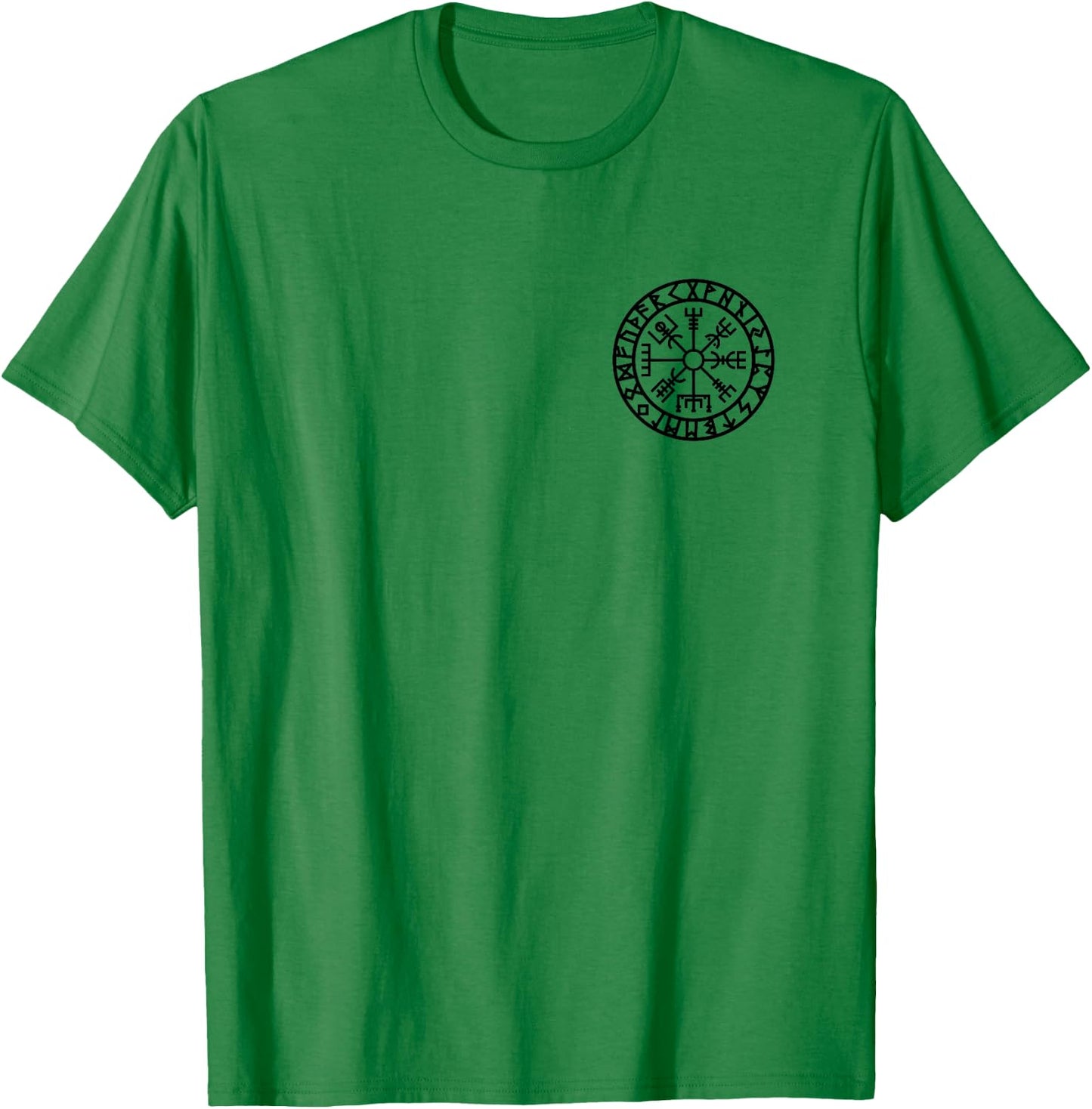Vegvisir Vikings Nordischer Schutz Odin Thor Celtic T-Shirt - T-Shirt | Irish Green