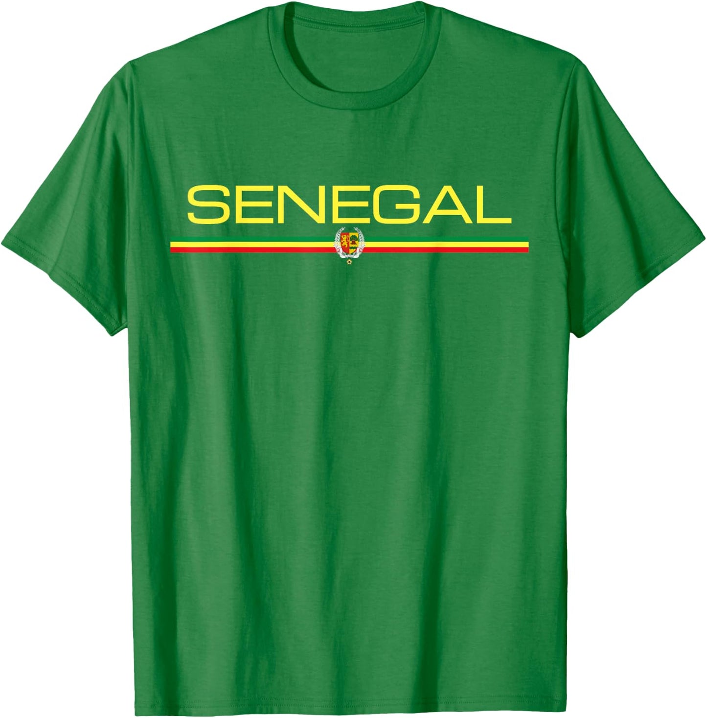 Senegal Flag Sengalese Sports Athletic Jersey Style T-Shirt - T-Shirt | Irish Green