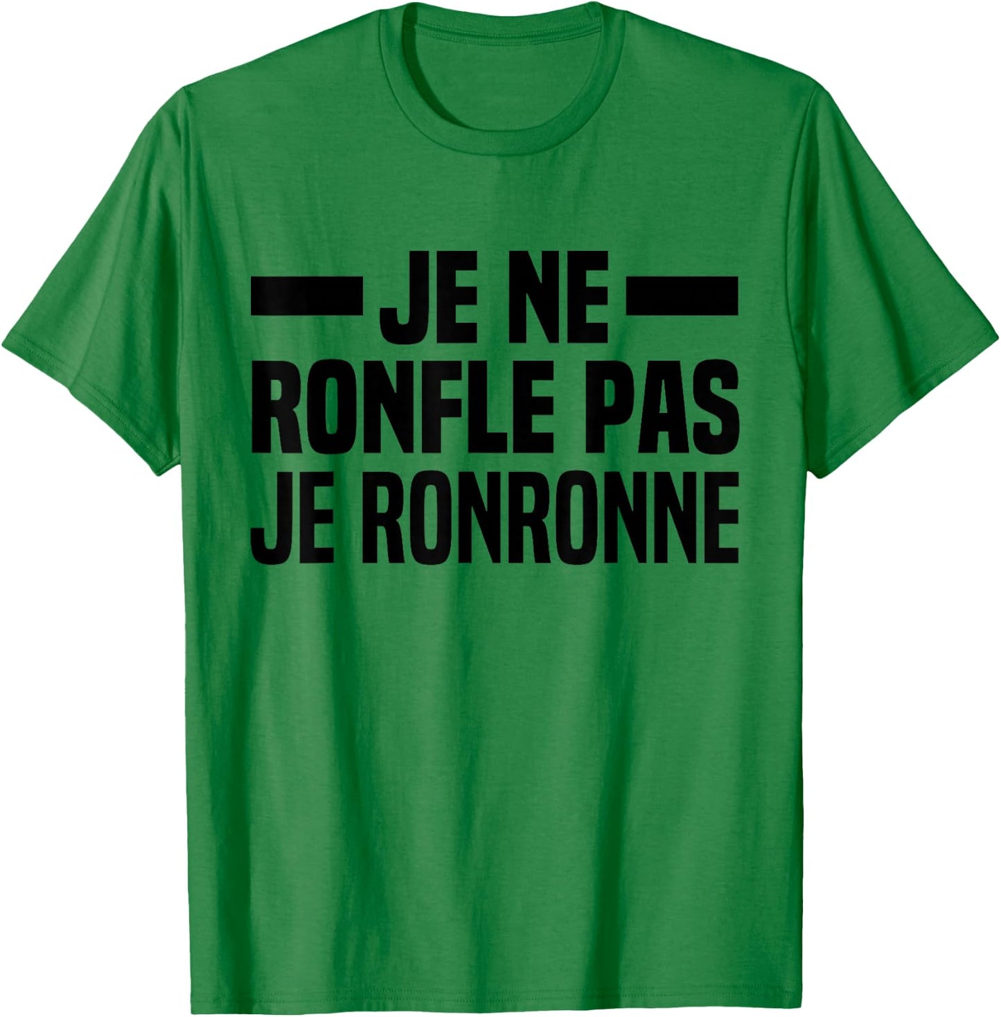 Je Ne Snorfle Je Ne Snorne Snoring Night Humour Sleep , white, S T-Shirt - T-Shirt | Irish Green