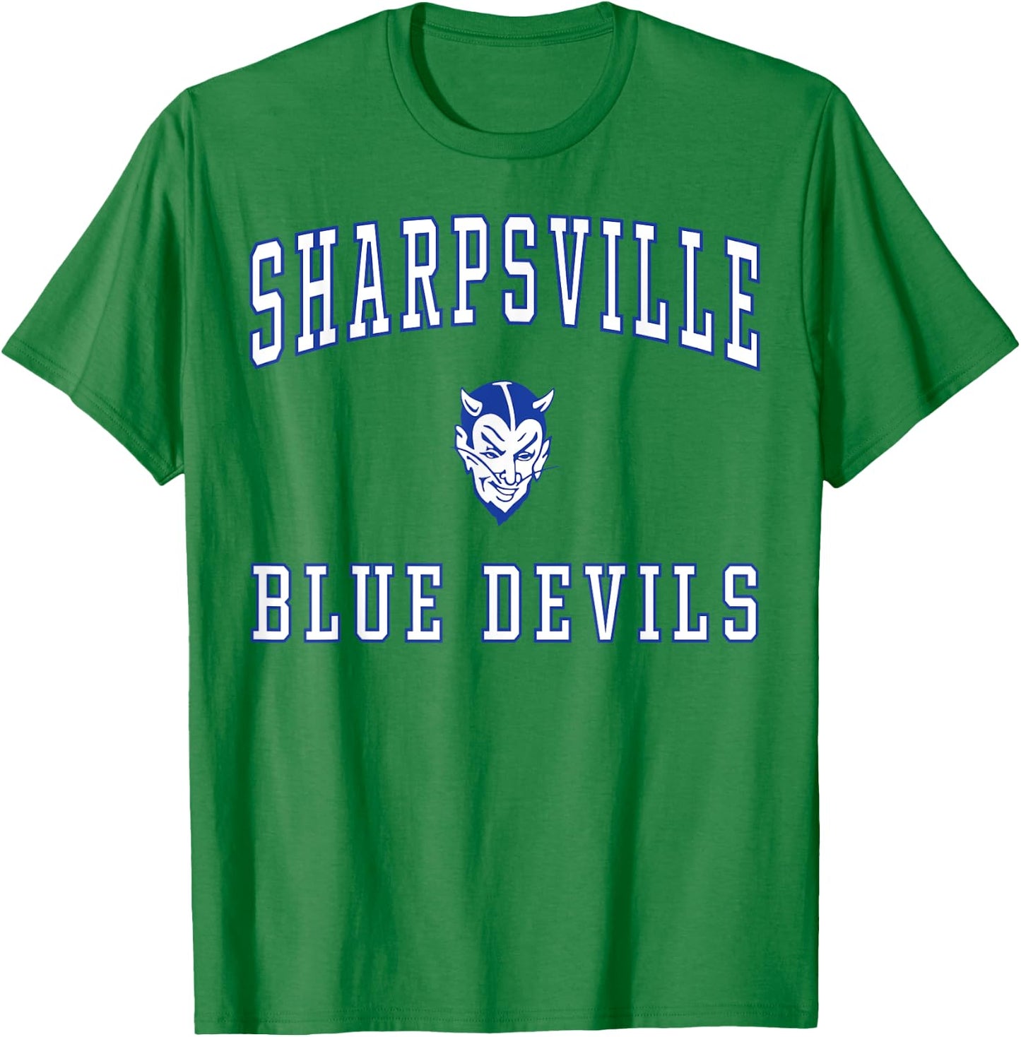 Sharpsville High School Blue Devils T-Shirt - T-Shirt | Irish Green