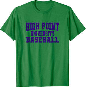 High Point University Panthers Baseball NCAA HP12 T-Shirt - T-Shirt | Irish Green