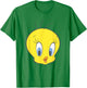Looney Tunes Tweety Bird Big Face Smile T-Shirt - T-Shirt | Irish Green