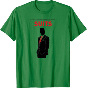 Suits Harvey Specter Nothing's Ever Black and White T-Shirt - T-Shirt | Irish Green