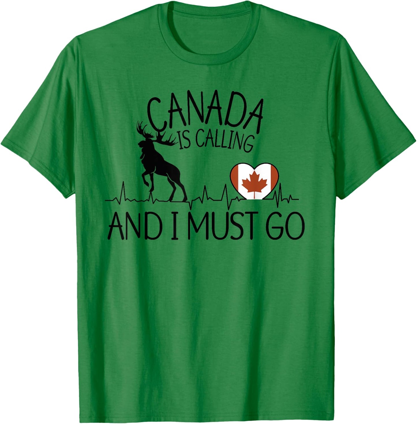 Kanada Ruft und ich muss los - Funny Canada , gray T-Shirt - T-Shirt | Irish Green