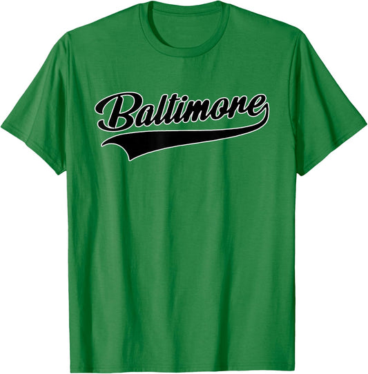 Baltimore - Throwback Design - Classic T-Shirt - T-Shirt | Irish Green