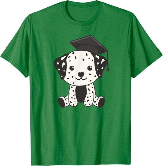 Kids School Kindergarten Dalmatian Graduation T-Shirt - T-Shirt | Irish Green