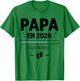 Futur Papa Funny - Humour Announcement Pregnancy Dad 2026 T-Shirt - T-Shirt | Irish Green