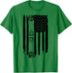 Piston American Flag Car Automotive Car Enthusiast LS RS 5.0 Women Men T-Shirt - T-Shirt | Irish Green