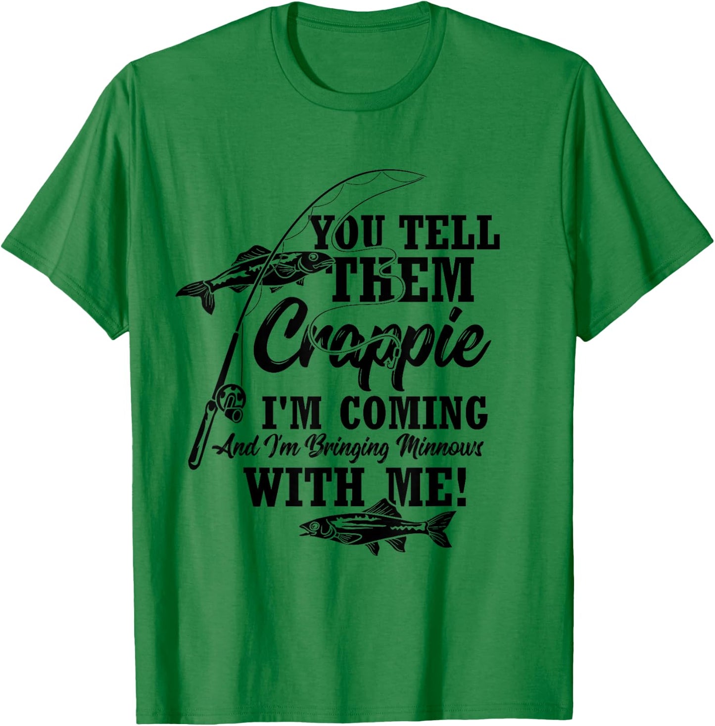 Crappie Fishing Angler T-Shirt - T-Shirt | Irish Green