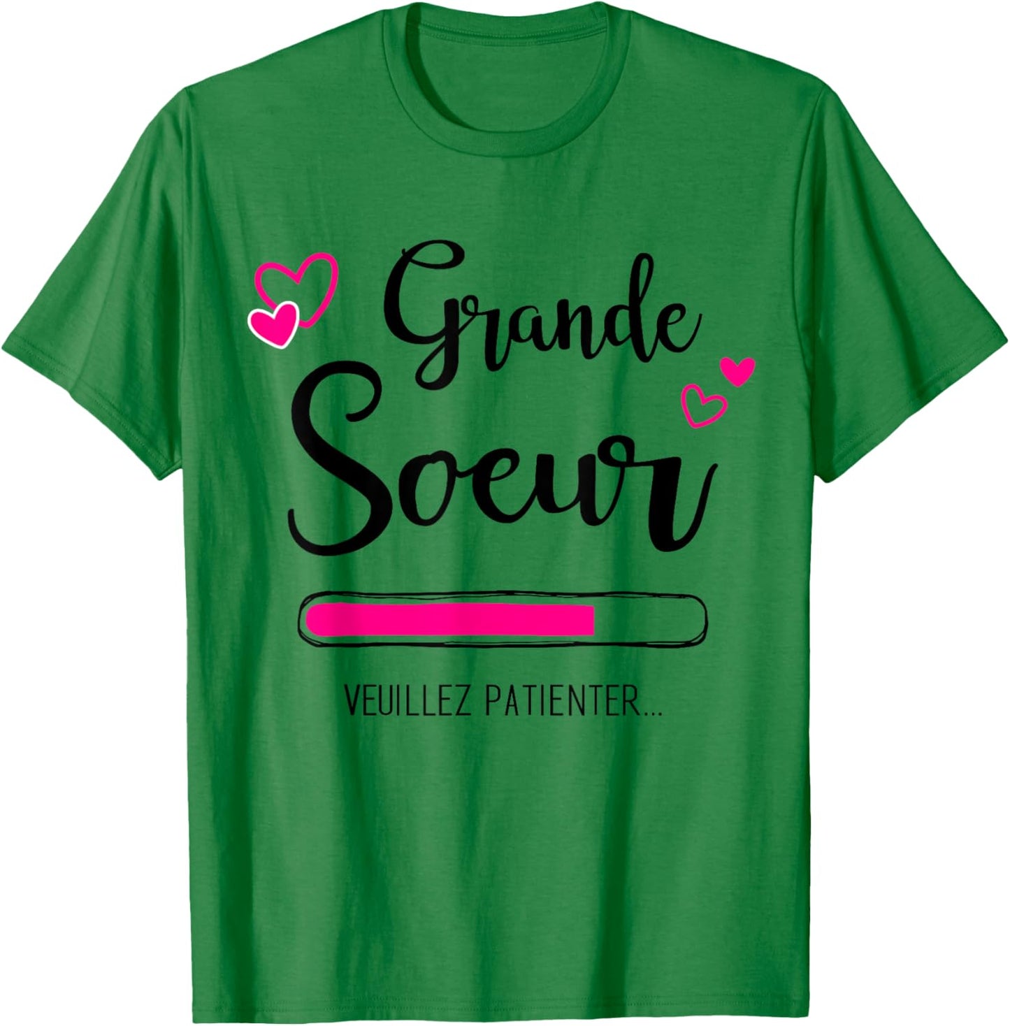 Big Sister Loading , white, S T-Shirt - T-Shirt | Irish Green