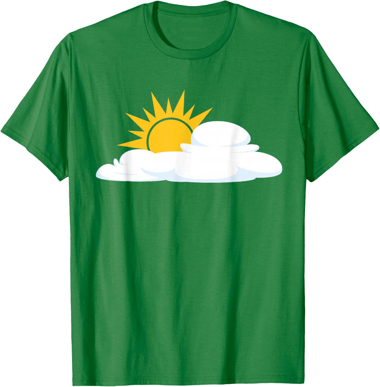 White Cloud with Sunshine , blue T-Shirt - T-Shirt | Irish Green