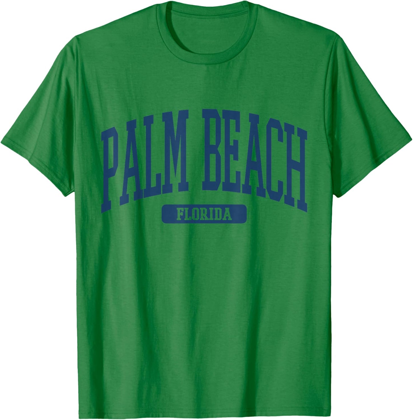 Palm Beach Florida Souvenir Beach Classic, Minimalist T-Shirt - T-Shirt | Irish Green