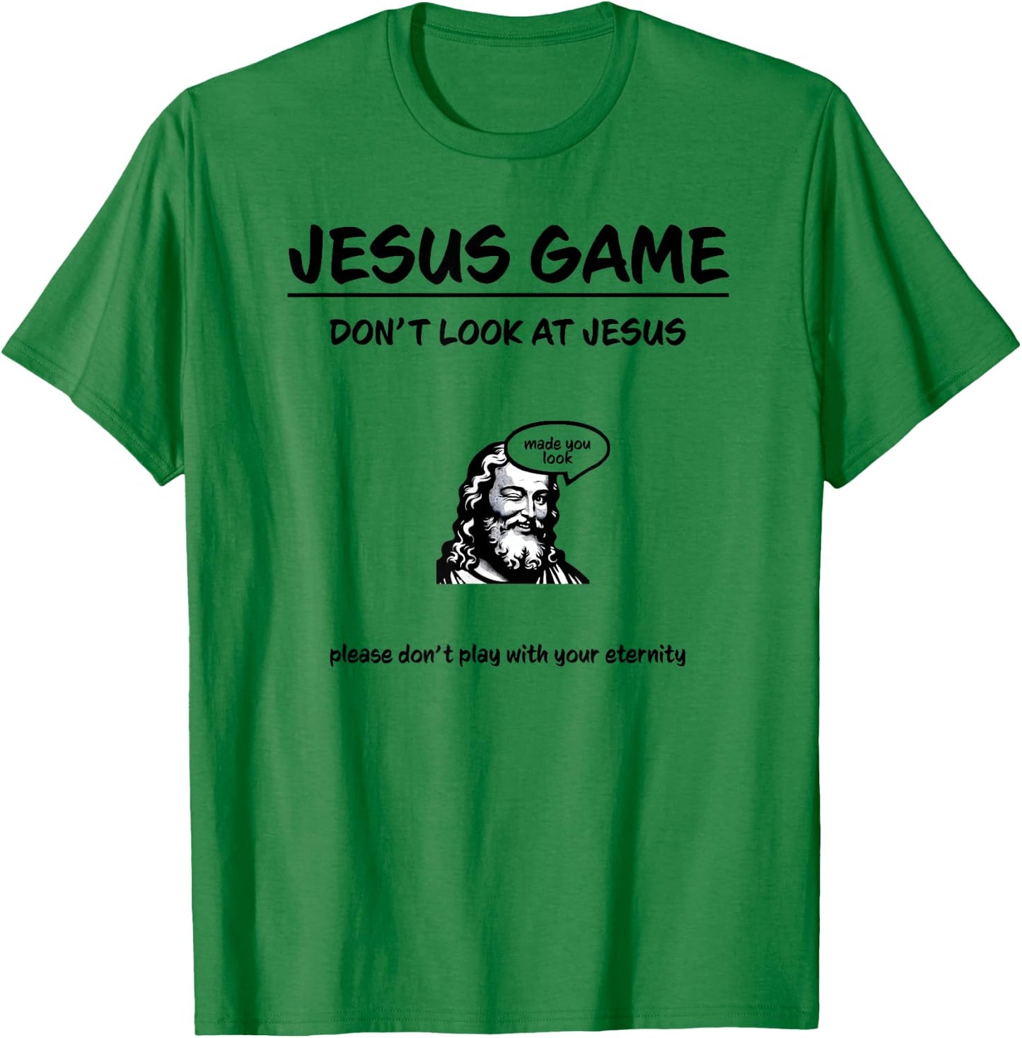 Funny Jesus Game Dad Jokes Christian Dad Humor Jokes T-Shirt - T-Shirt | Irish Green