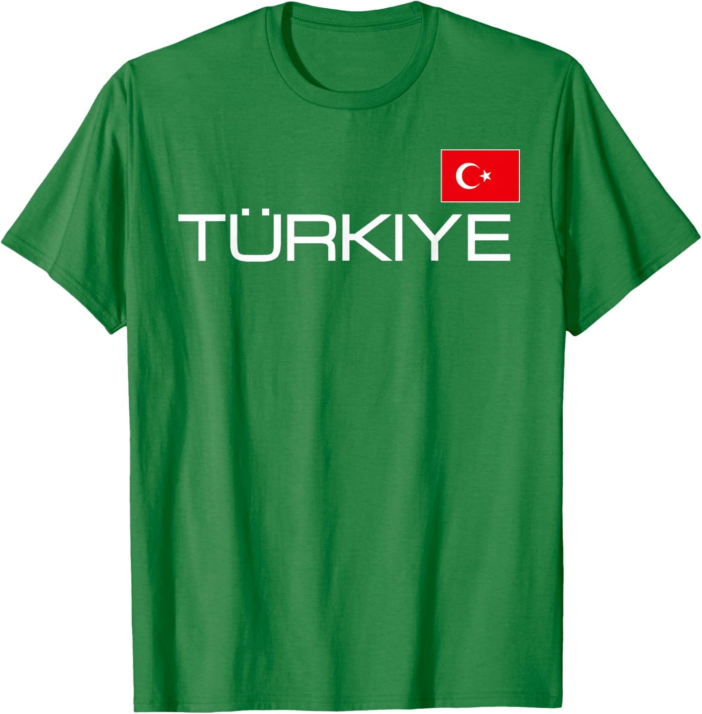 Turkiye Turkey Flag Turkish Sports Jersey Style T-Shirt - T-Shirt | Irish Green