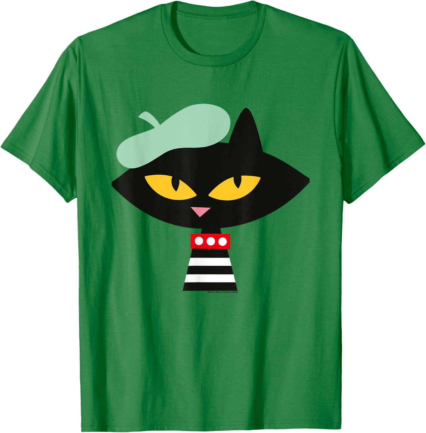 Paul Frank Mika Cat Beret Men Women Girls Kids T-Shirt - T-Shirt | Irish Green