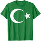 Turkish Flag Turkey Bayragi Türkiye Crescent Moon And Star T-Shirt - T-Shirt | Irish Green