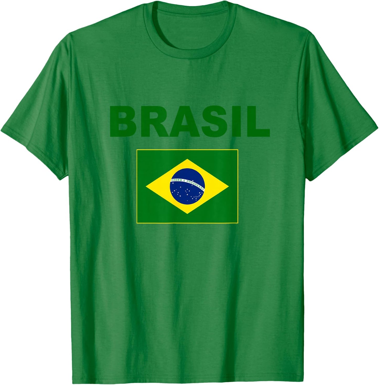 Brazil Flag Cool Brazilian Flags Men Women Brasil T-Shirt - T-Shirt | Irish Green